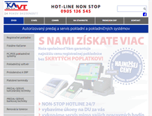 Tablet Screenshot of kavt.sk